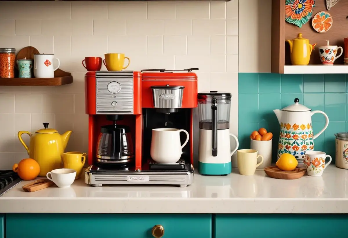 Kaffebryggare retro - så får du den perfekta stilen! illustration