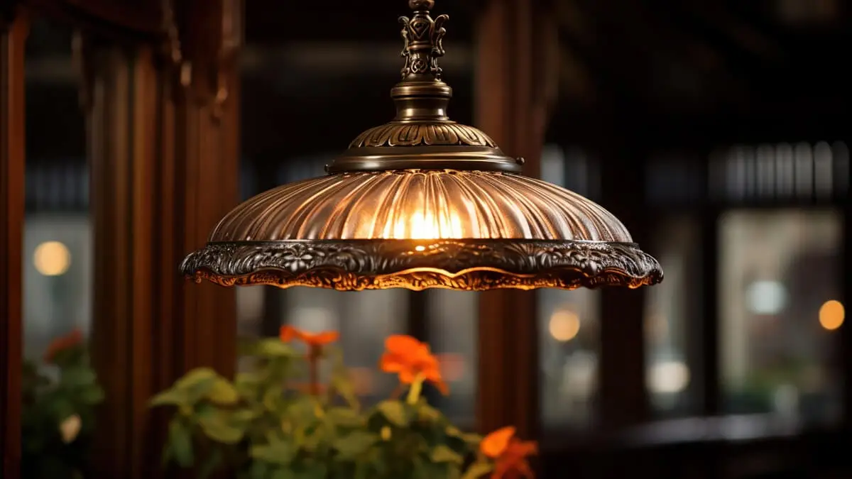 Vintage fönsterlampa
