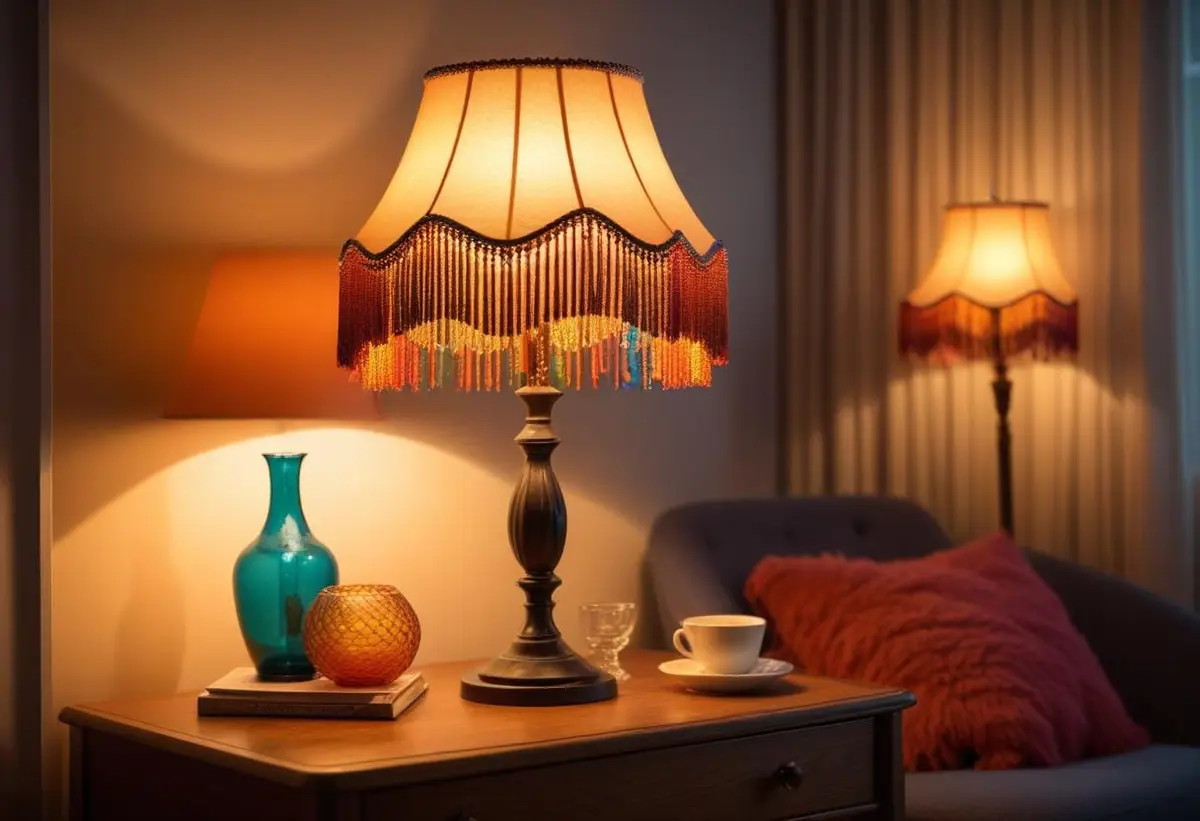 Retro lampskärm med fransar – sätt lite stil på hemmet! illustration