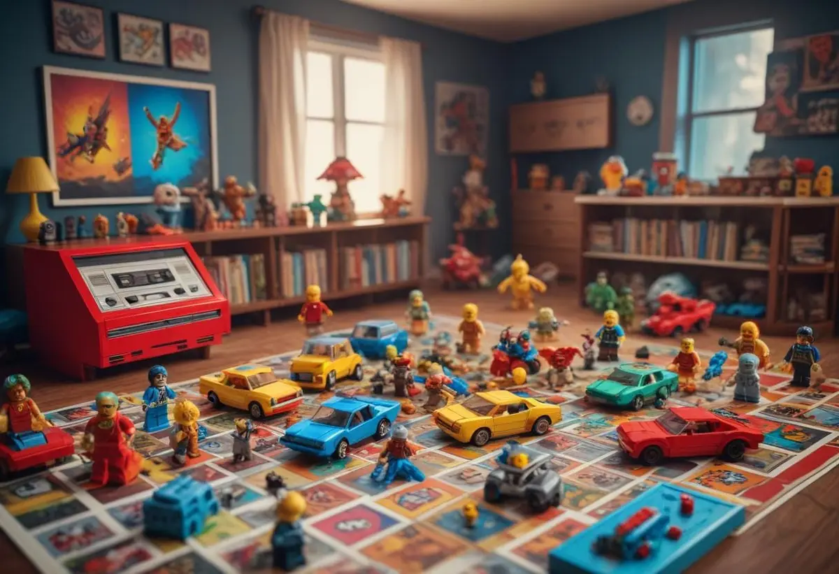 Återupplev barndomen med retro leksaker från 80-talet! illustration