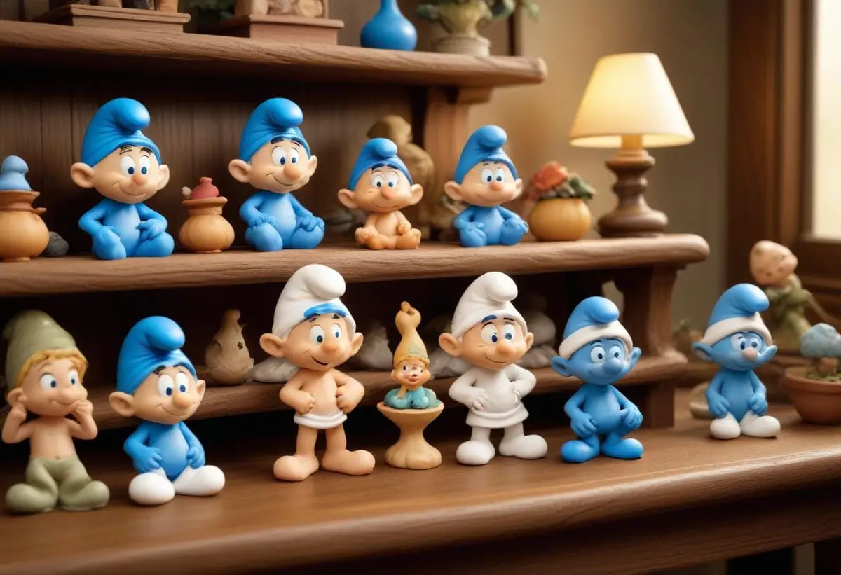 Smurfar figurer illustration